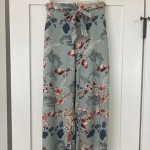 Angie Floral Wide-Leg Pant